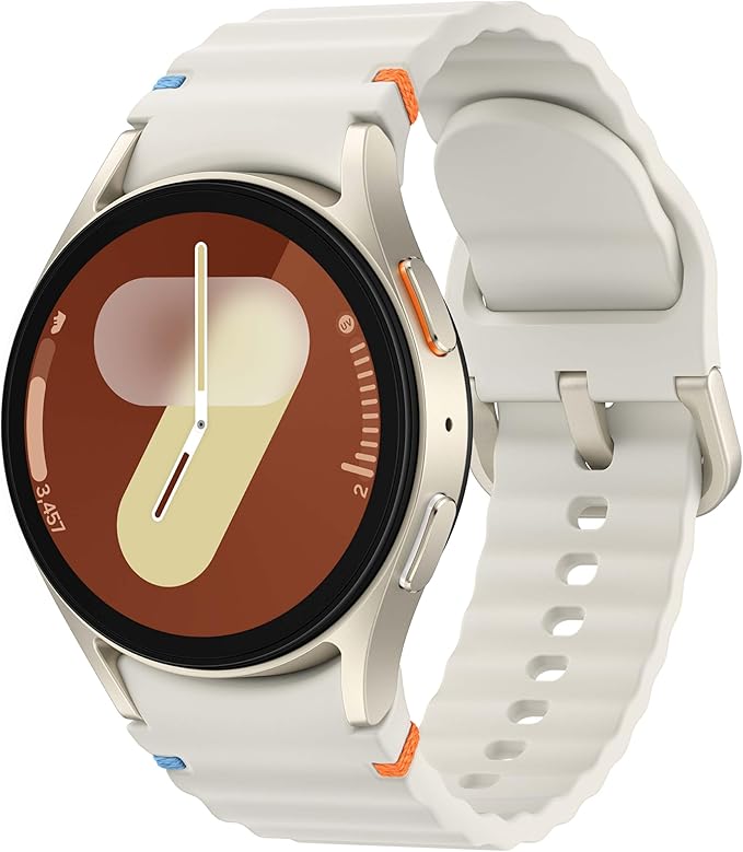 Samsung Galaxy Watch 7 smartwatch with circular AMOLED display and rotating bezel