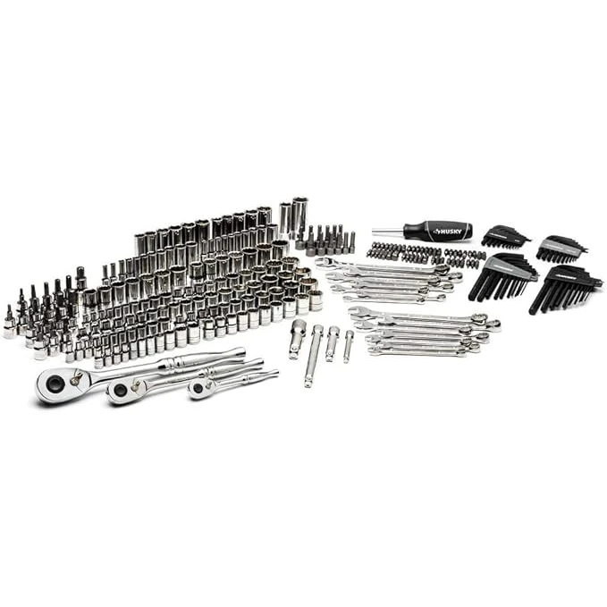 Husky 268-piece mechanics tool set with maximum coverage of sockets wrenches and specialty tools