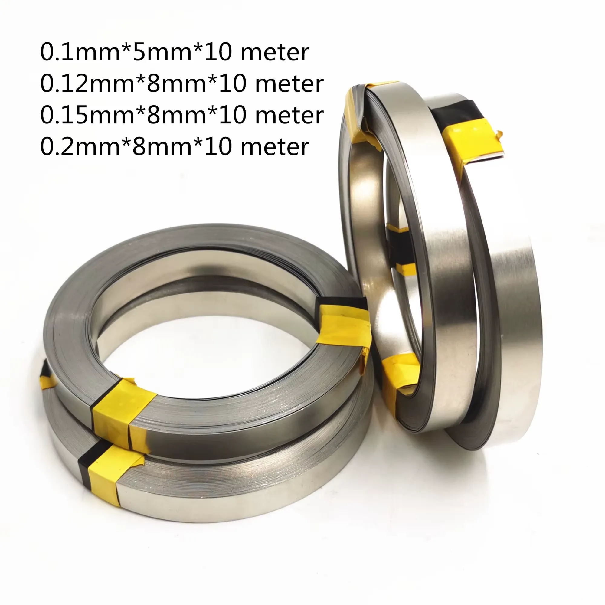 Nickel-plated steel strip 10M roll for 18650 Li-Ion battery pack spot welding and assembly