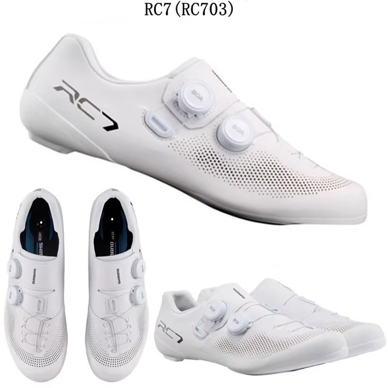 Shimano road cycling shoes compatible with clipless cleats lightweight stiff sole