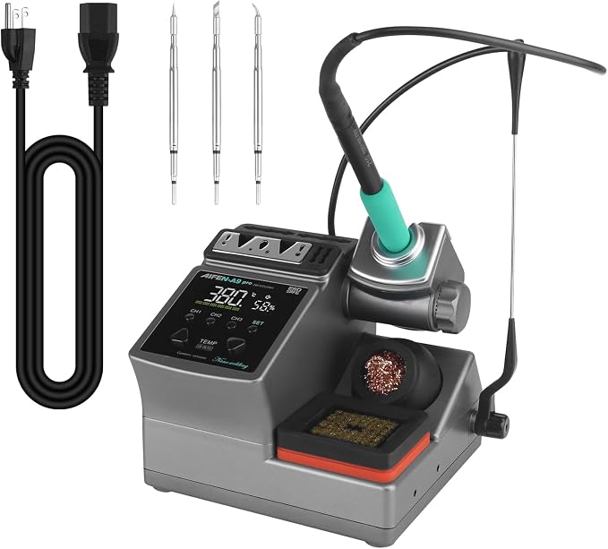 Aifen A9 Pro precision soldering station with C210 and C245 cartridge handle